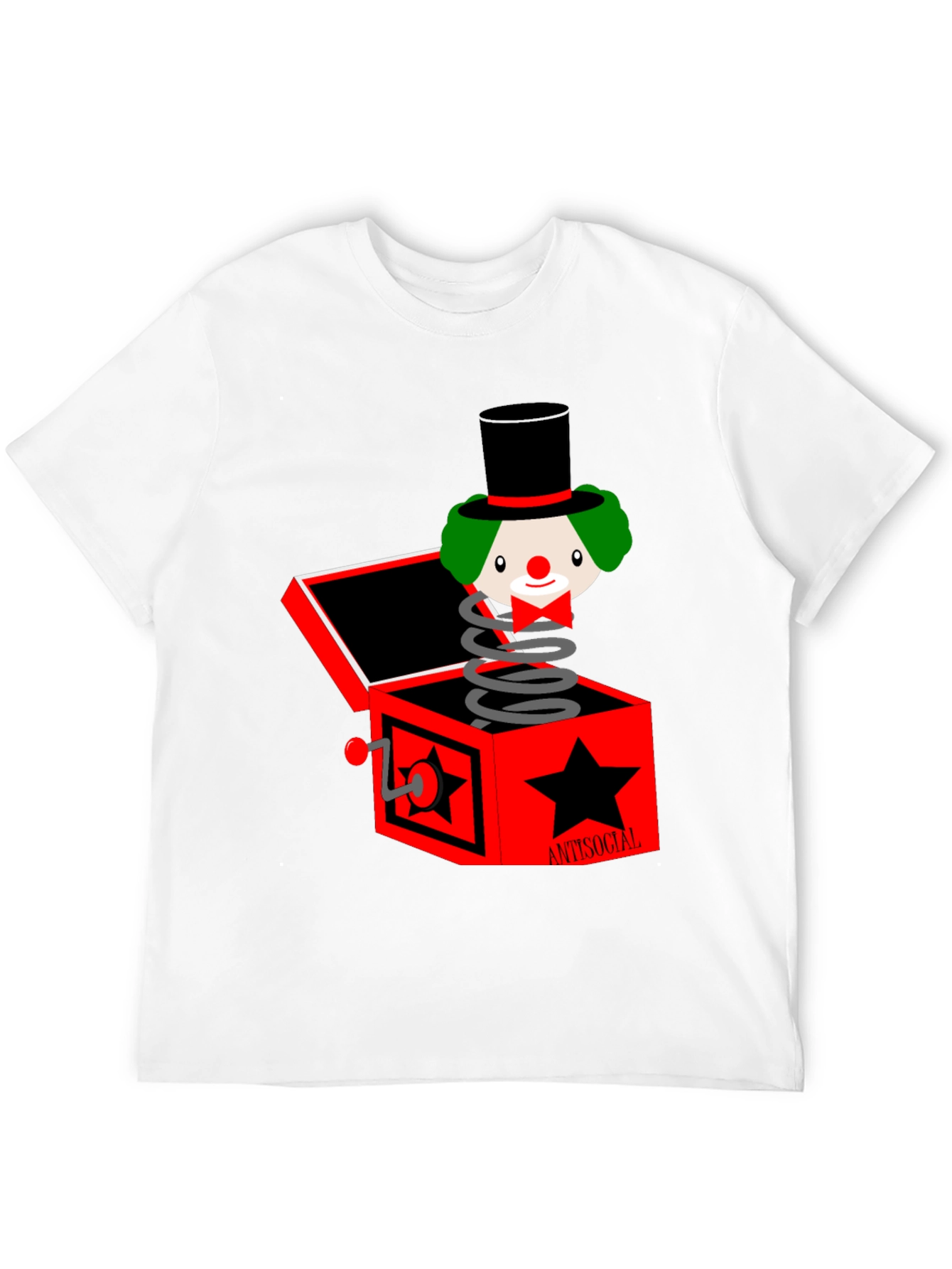 Antisocial Clown Jack-in-the-Box Graphic Tee
