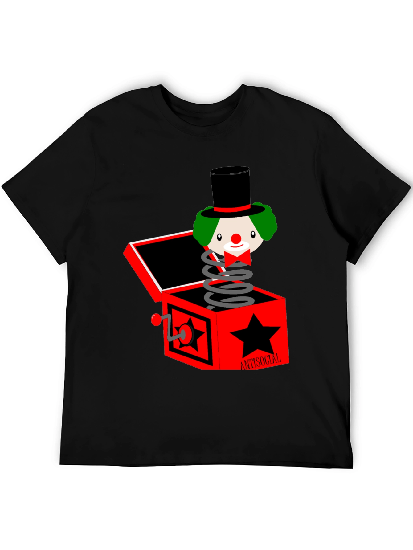 Antisocial Clown Jack-in-the-Box Graphic Tee