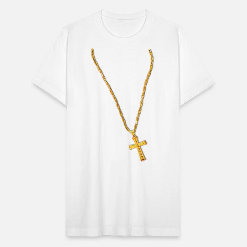 Long Gold Chain and Cross
