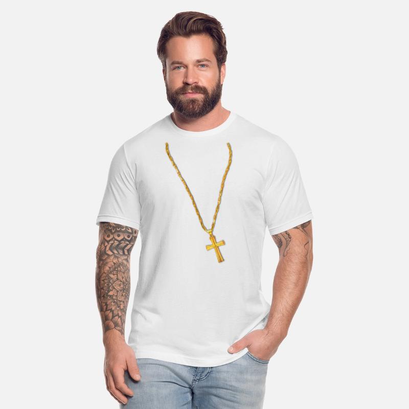 Long Gold Chain and Cross