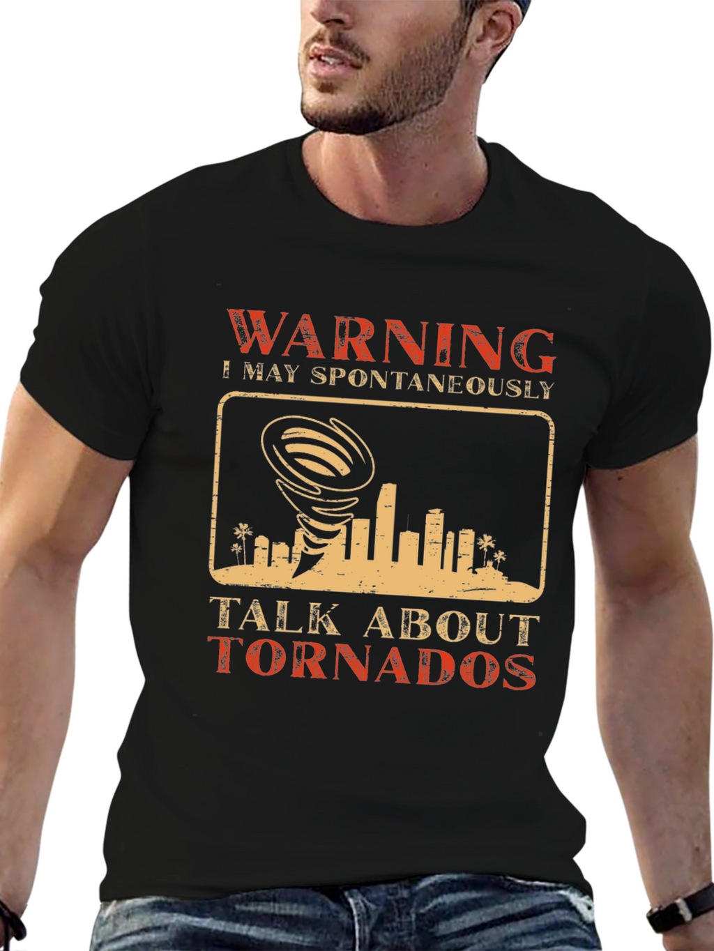 Warning May Spontaneously Talk About Tornados T-Shirt