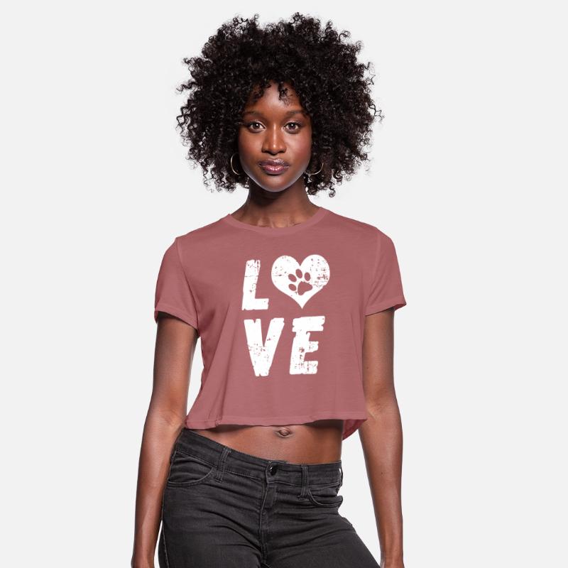 Love Dogs Paw Print Love Heart