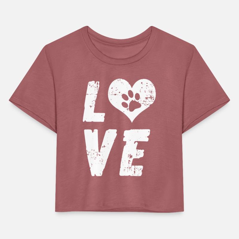 Love Dogs Paw Print Love Heart