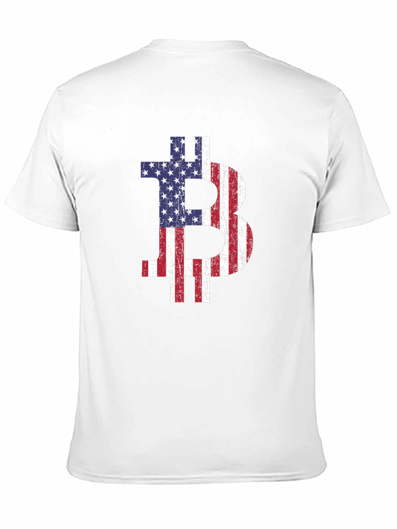 Bitcoin USA Flag Graphic Tee - Crypto T-Shirt