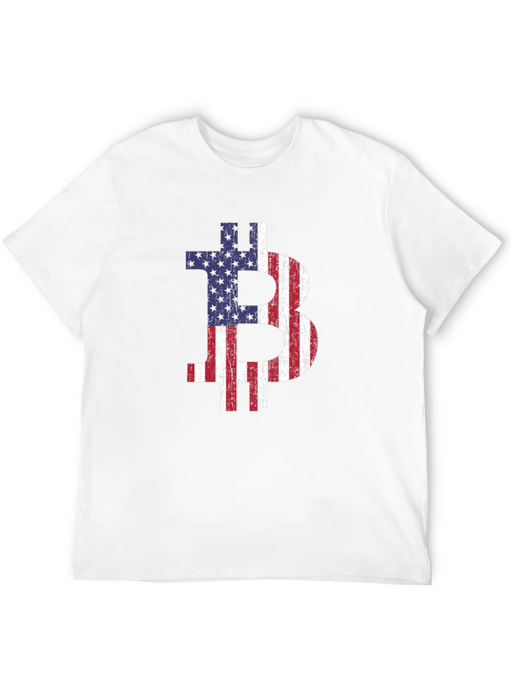 Bitcoin USA Flag Graphic Tee - Crypto T-Shirt