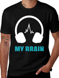 My Brain Headphones T-Shirt - Music Lover Tee