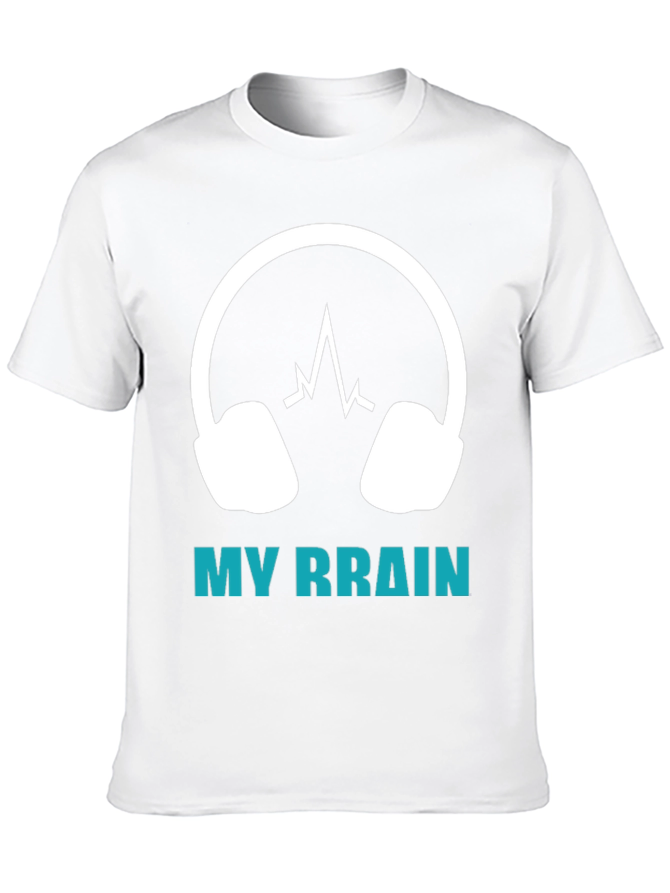 My Brain Headphones T-Shirt - Music Lover Tee