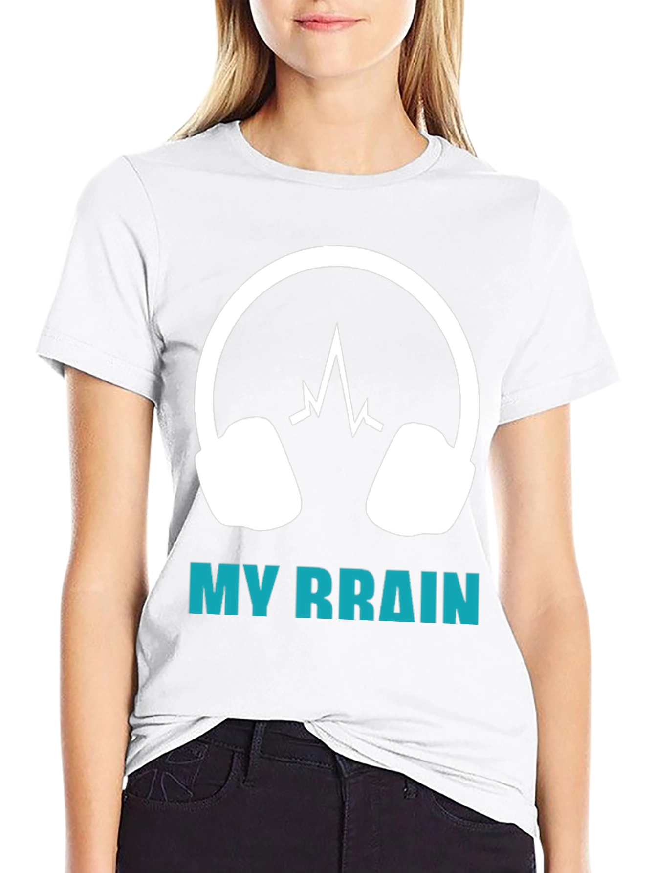 My Brain Headphones T-Shirt - Music Lover Tee