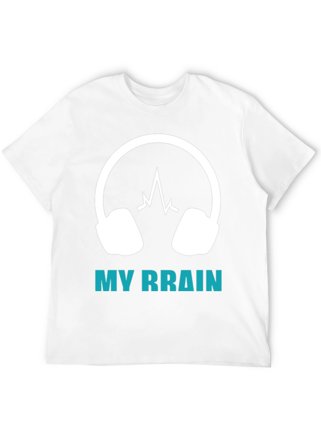 My Brain Headphones T-Shirt - Music Lover Tee