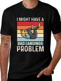 Bad Landings Problem Graphic T-Shirt