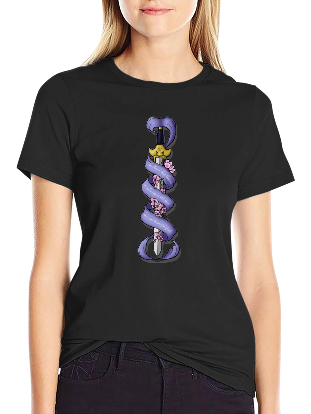 Sword & Cherry Blossom Graphic Tee