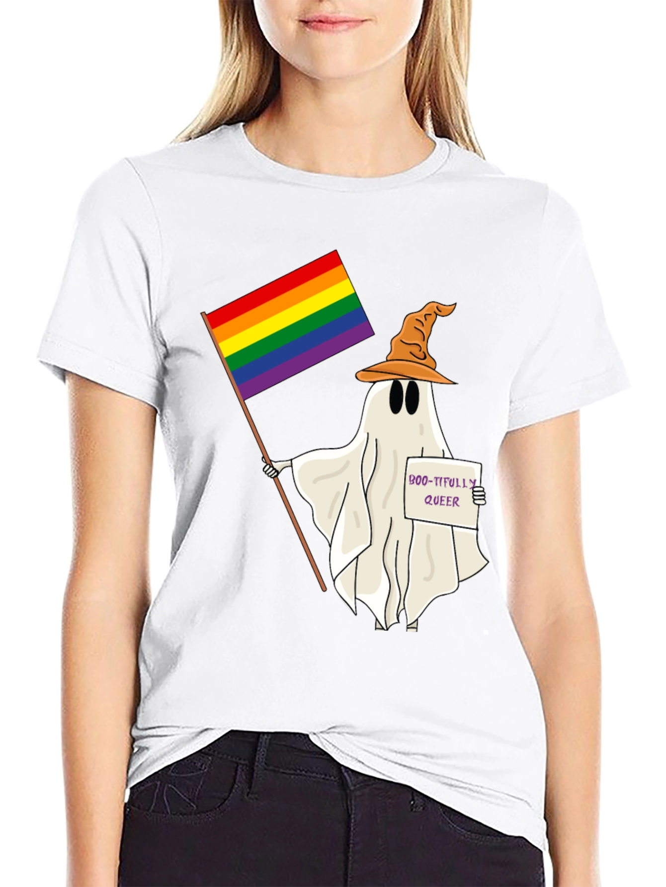 Boo-tifully Queer Ghost T-Shirt