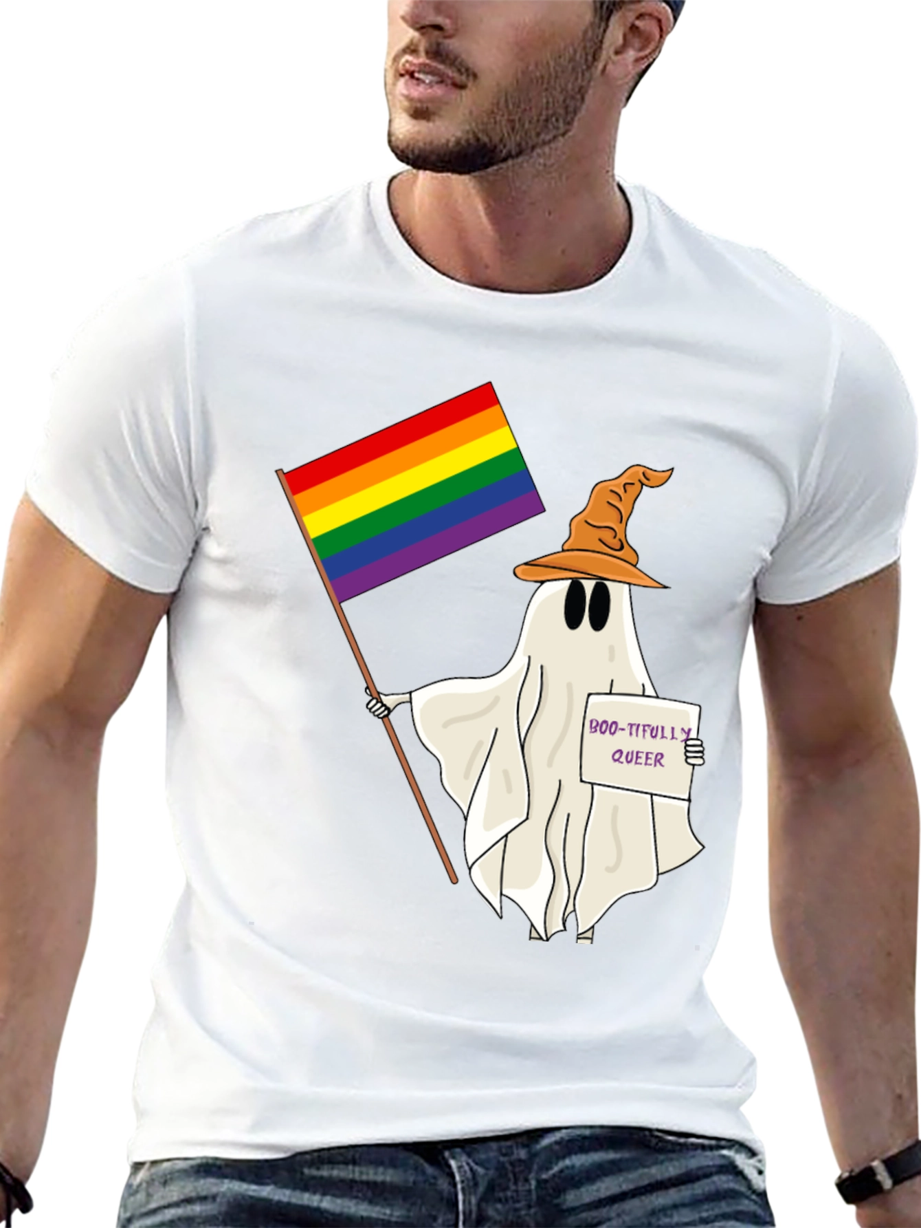 Boo-tifully Queer Ghost T-Shirt