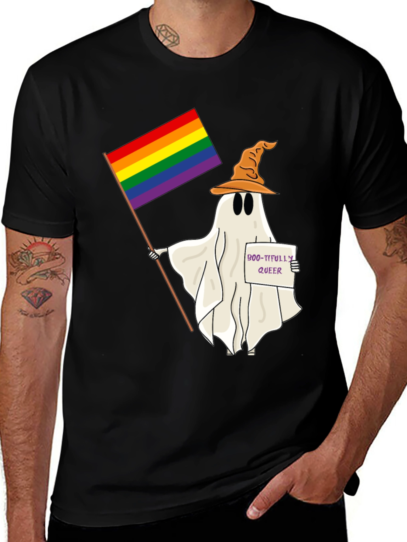 Boo-tifully Queer Ghost T-Shirt