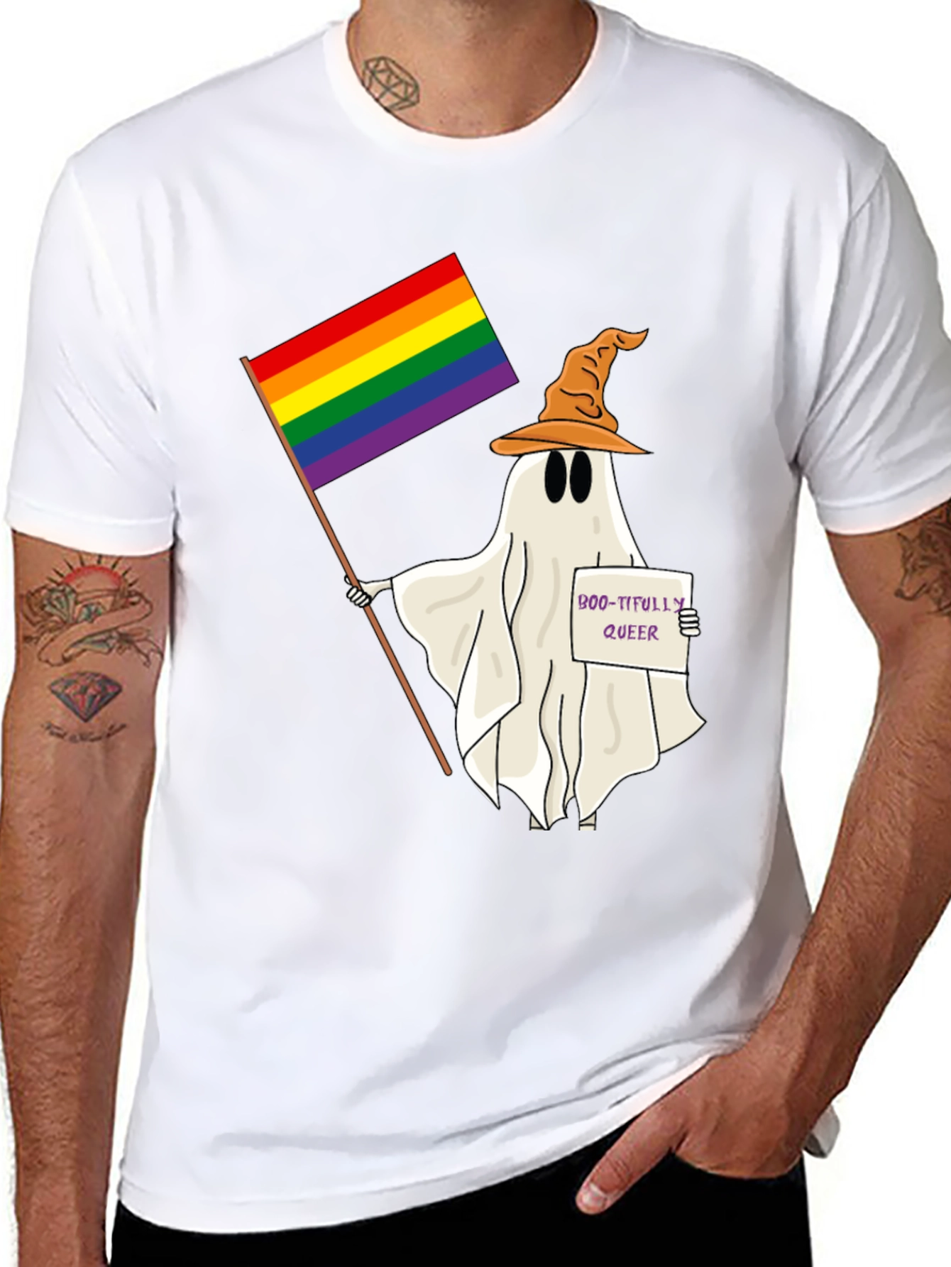Boo-tifully Queer Ghost T-Shirt