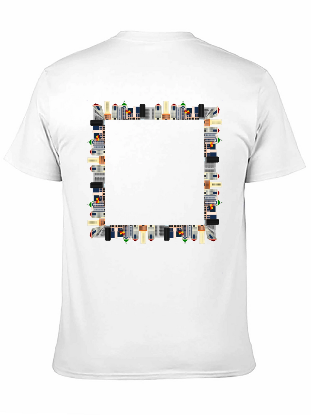 Urban Skyline Graphic Black T-Shirt