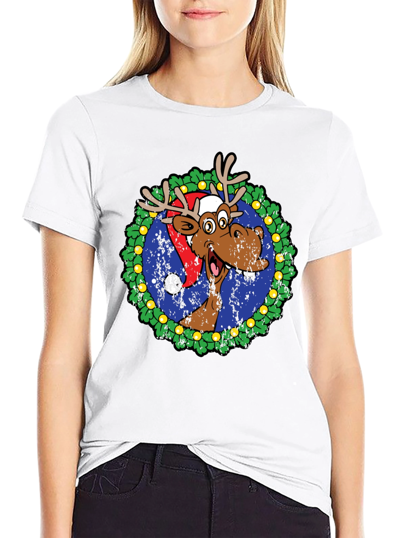 Festive Moose Christmas T-Shirt