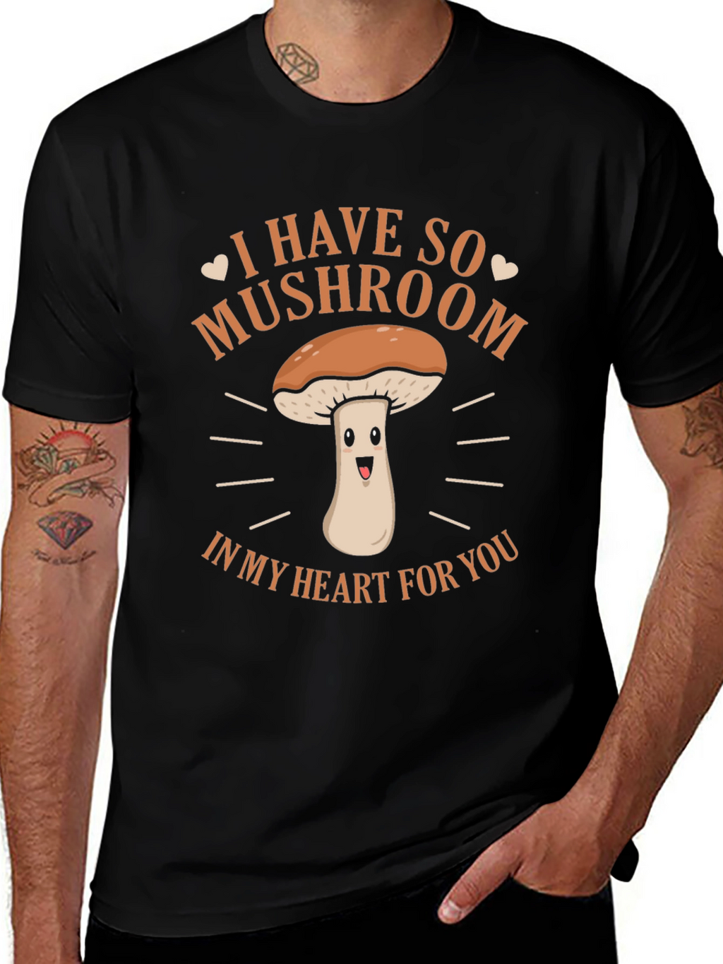 Mushroom Heart T-Shirt - Love & Laughter Tee