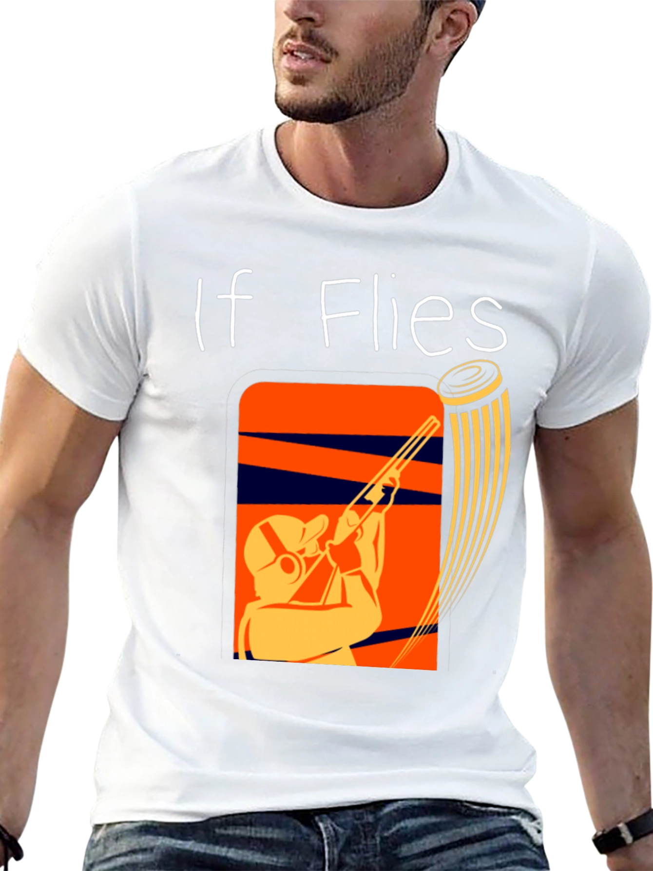 If It Flies It Dies Funny Skeet Shooting T-Shirt