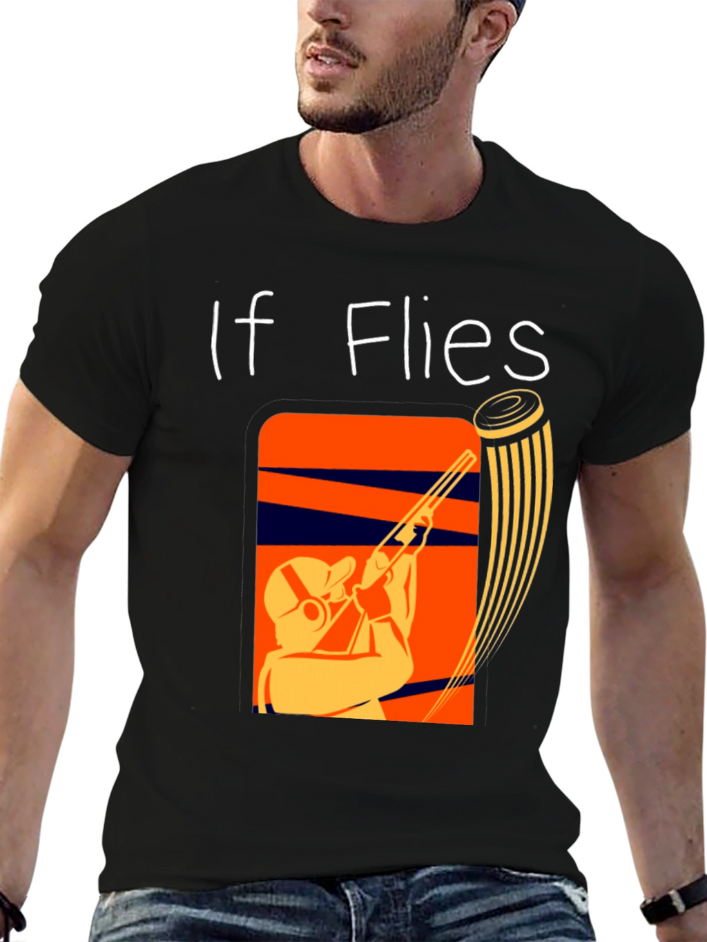 If It Flies It Dies Funny Skeet Shooting T-Shirt