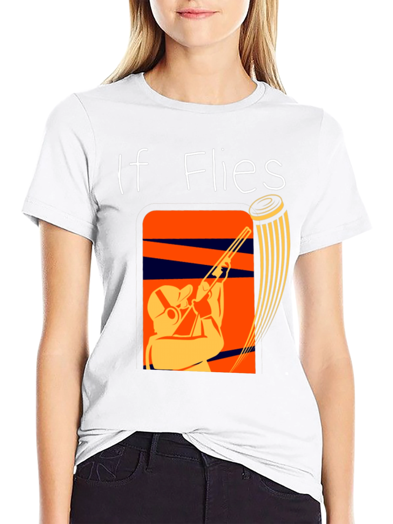 If It Flies It Dies Funny Skeet Shooting T-Shirt