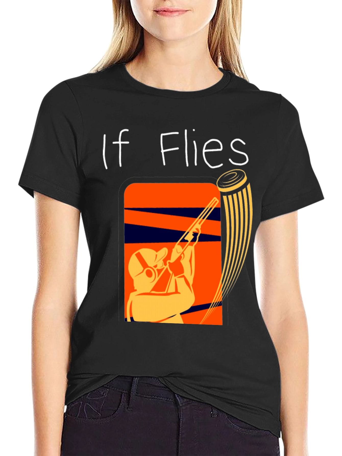 If It Flies It Dies Funny Skeet Shooting T-Shirt