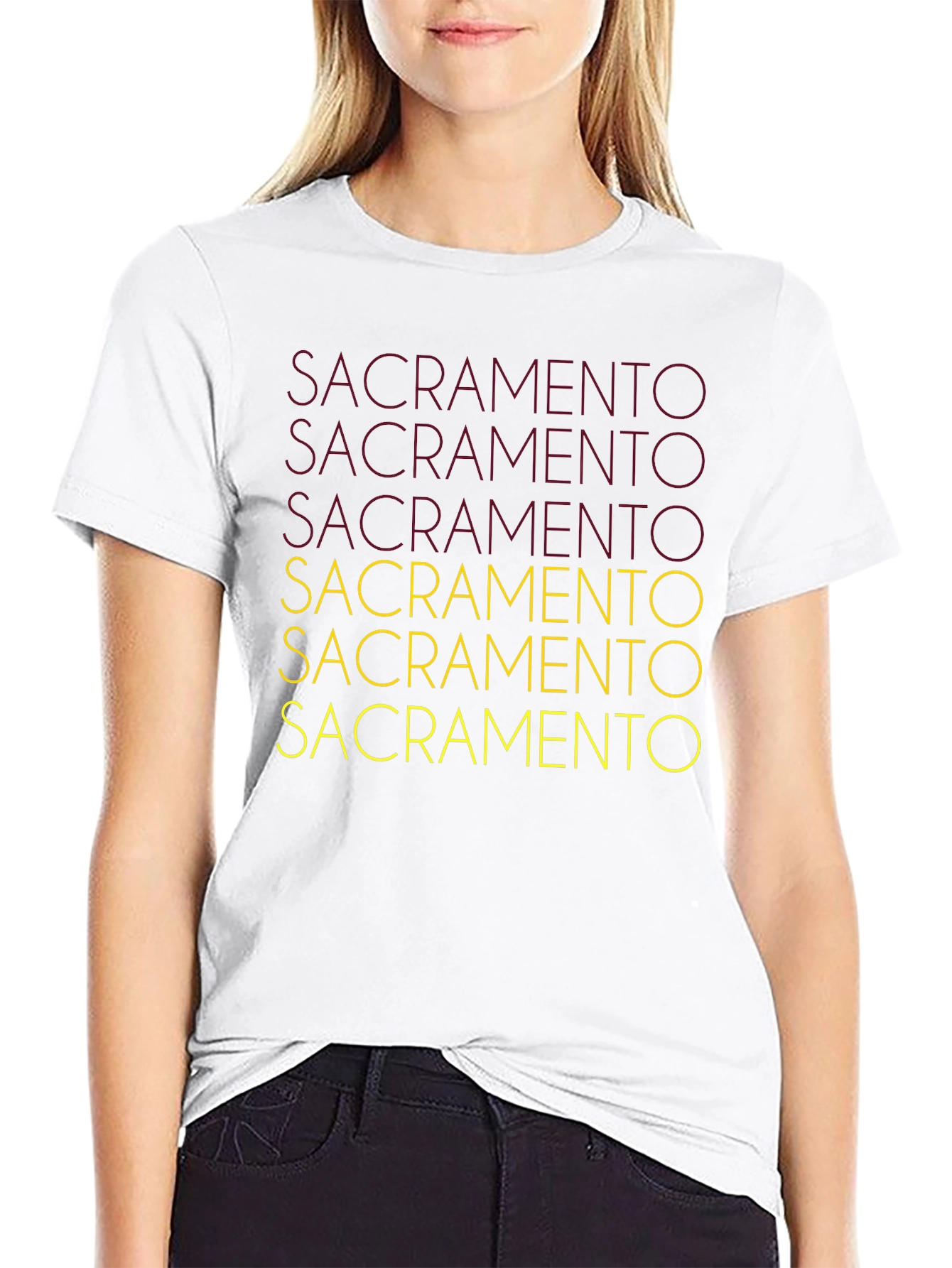 Sacramento Graphic Tee - Black Cotton Blend
