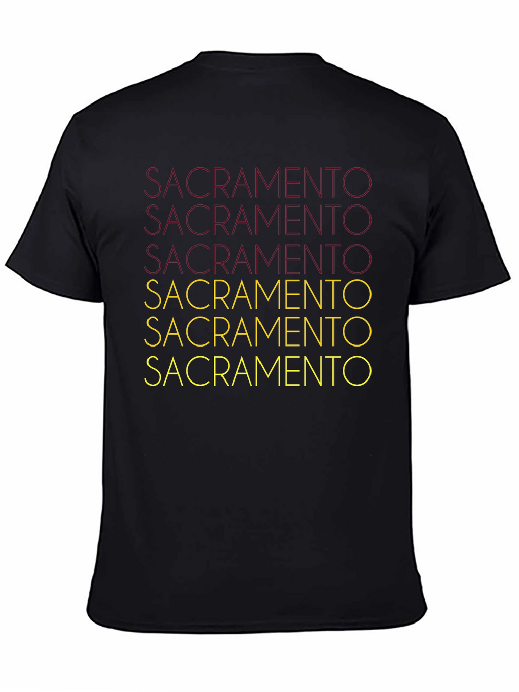 Sacramento Graphic Tee - Black Cotton Blend
