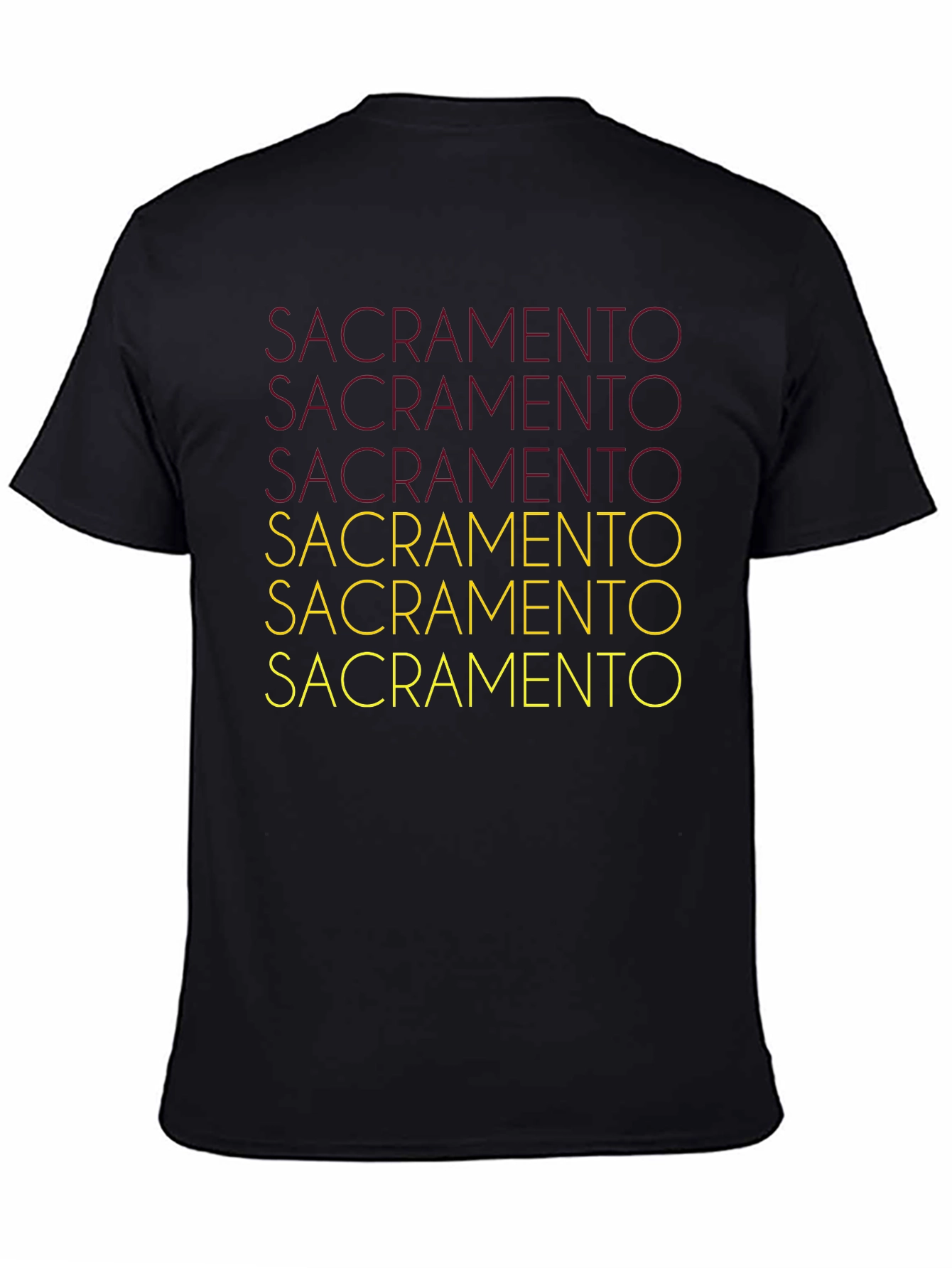 Sacramento Graphic Tee - Black Cotton Blend
