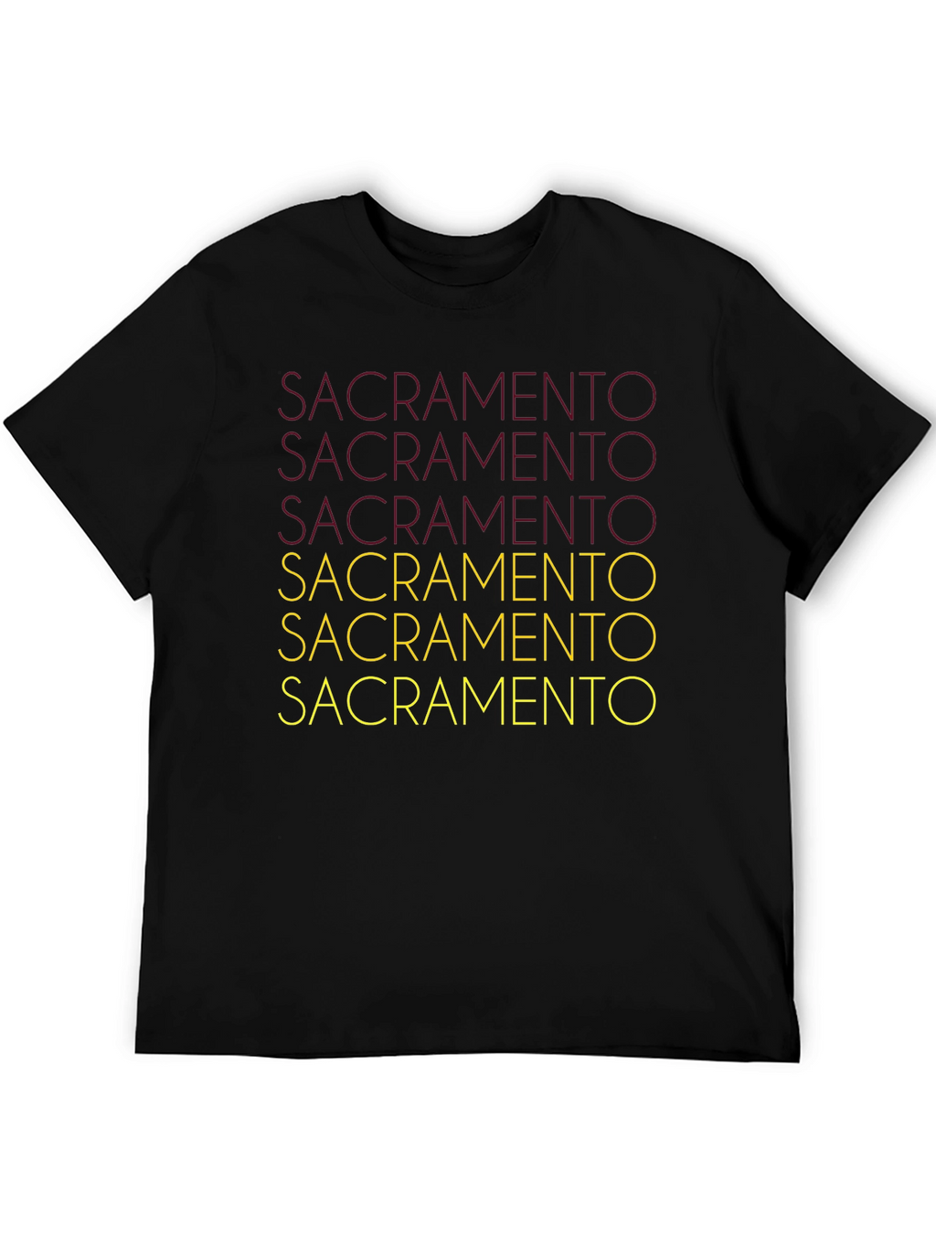 Sacramento Graphic Tee - Black Cotton Blend