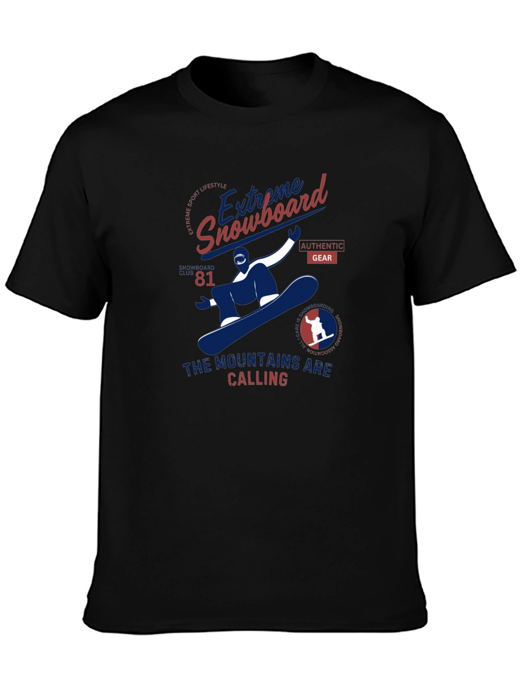 Extreme Snowboard Graphic Tee - Mountain Calling