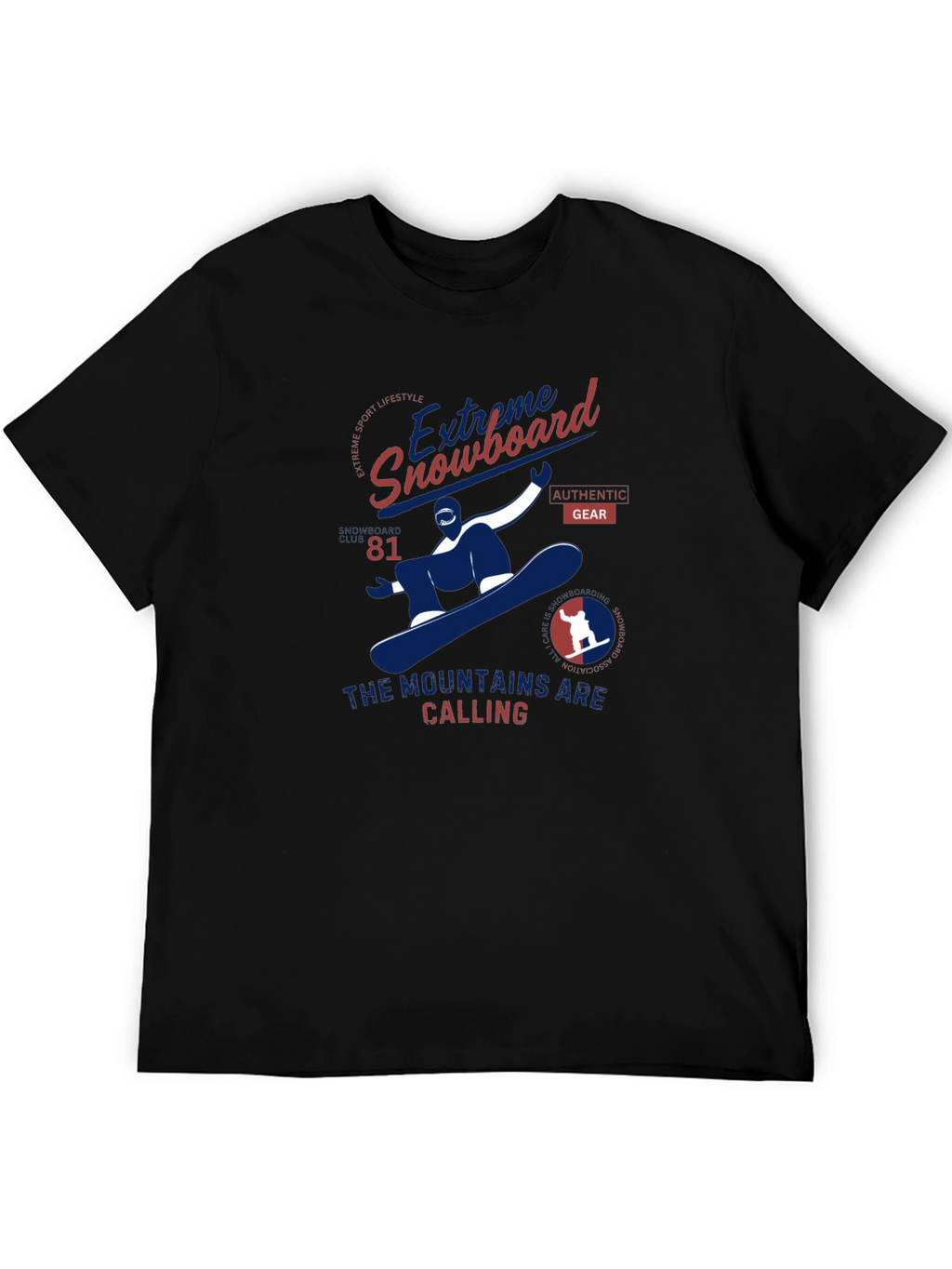 Extreme Snowboard Graphic Tee - Mountain Calling
