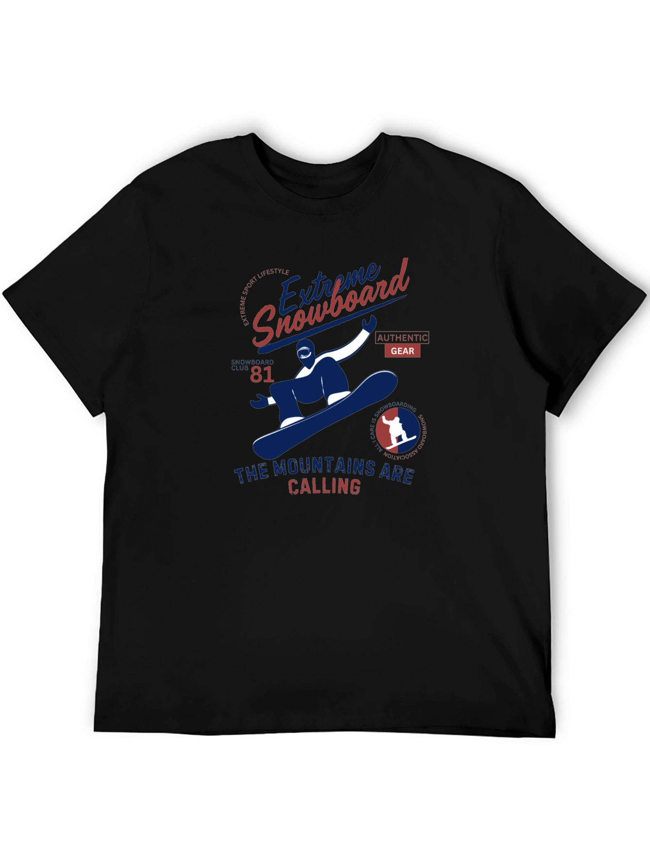 Extreme Snowboard Graphic Tee - Mountain Calling