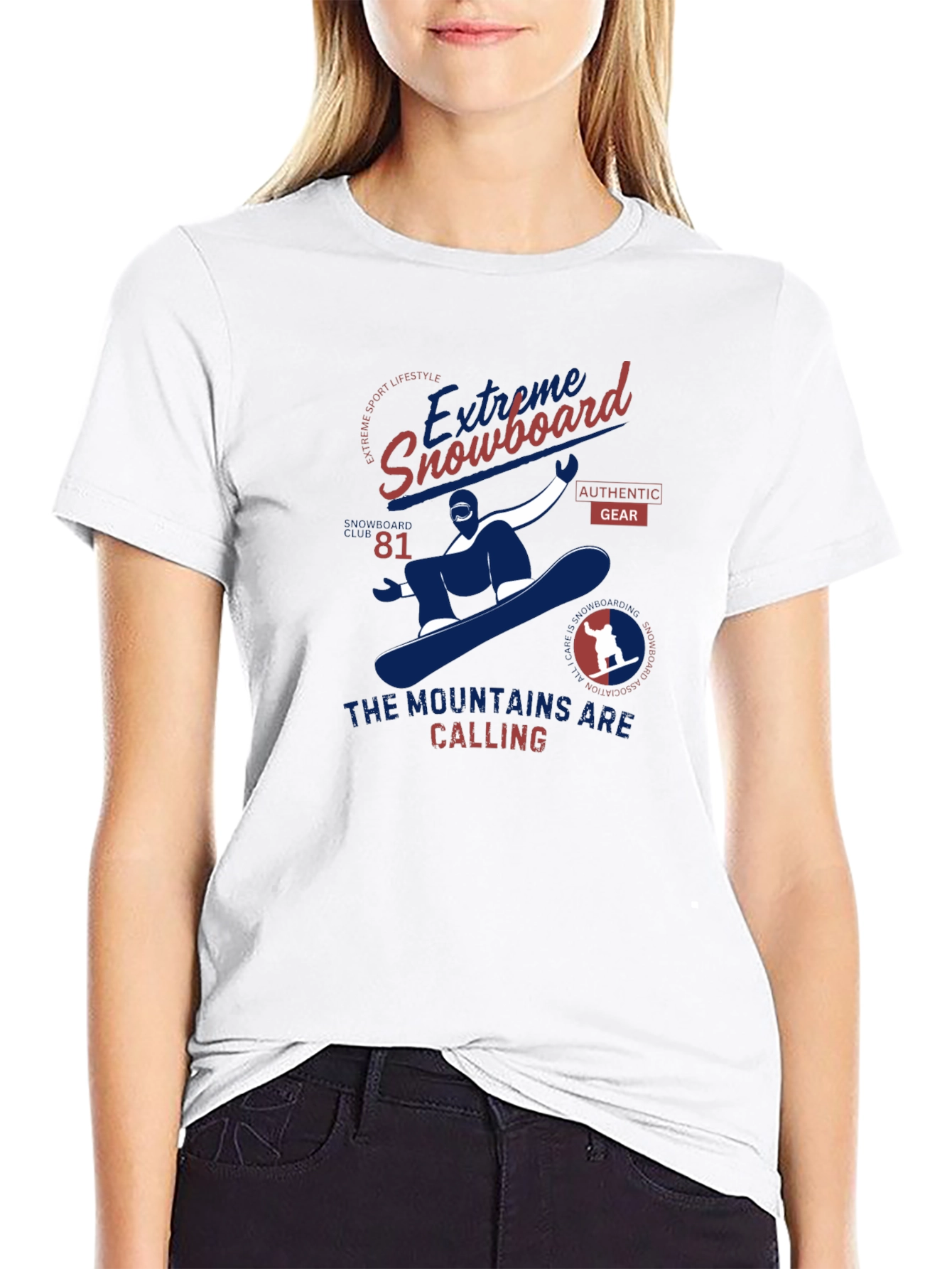 Extreme Snowboard Graphic Tee - Mountain Calling