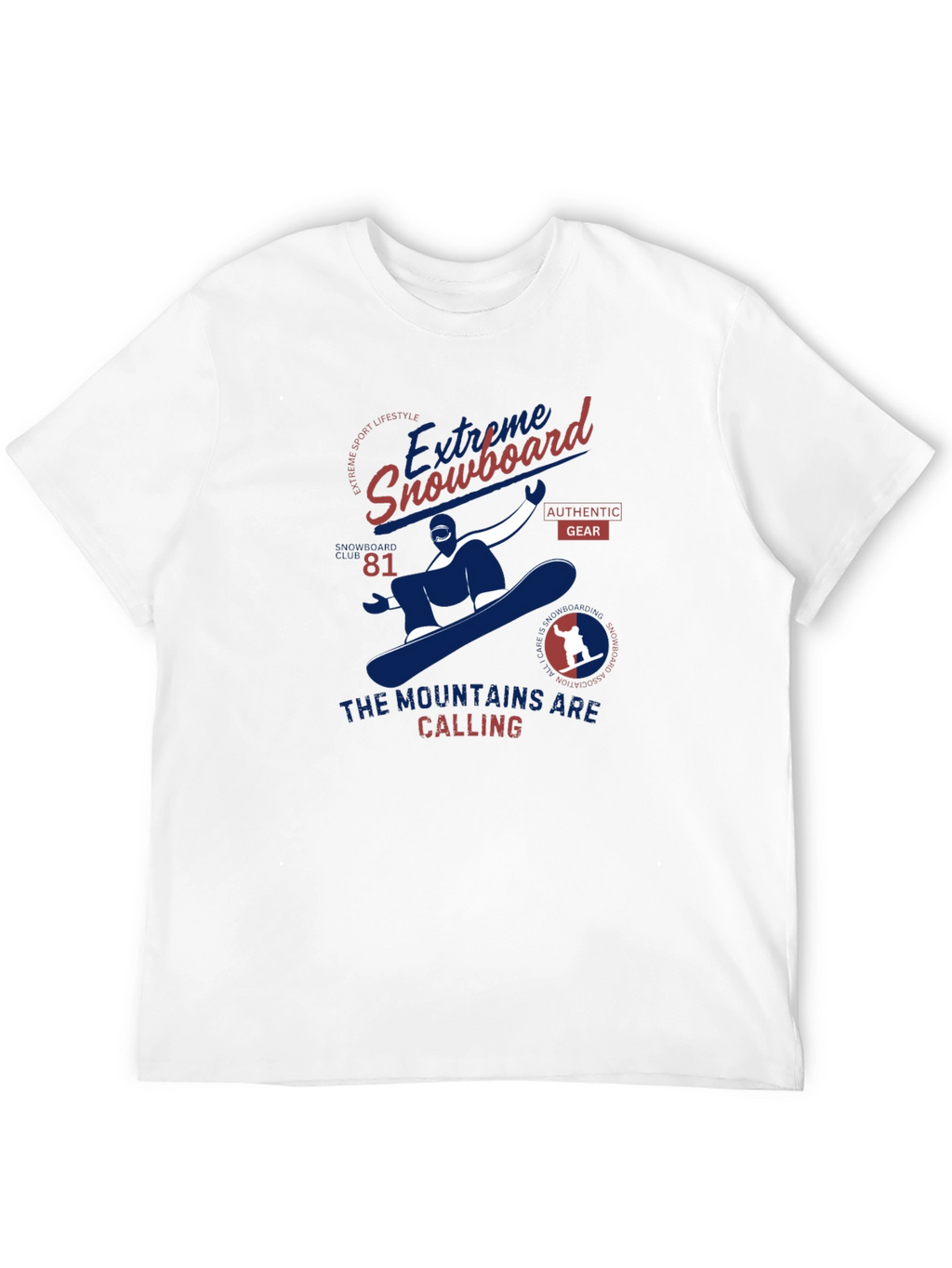 Extreme Snowboard Graphic Tee - Mountain Calling