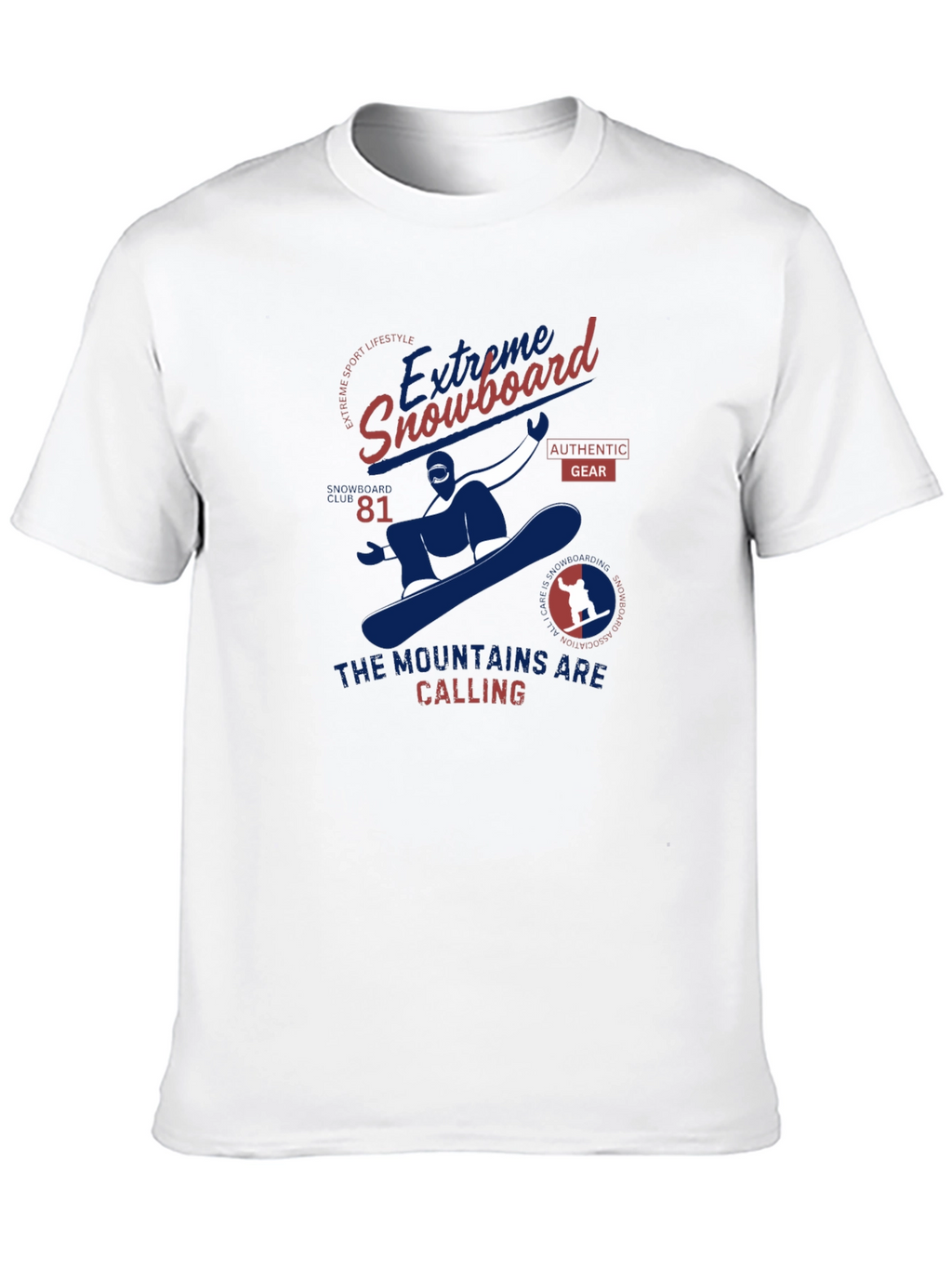 Extreme Snowboard Graphic Tee - Mountain Calling