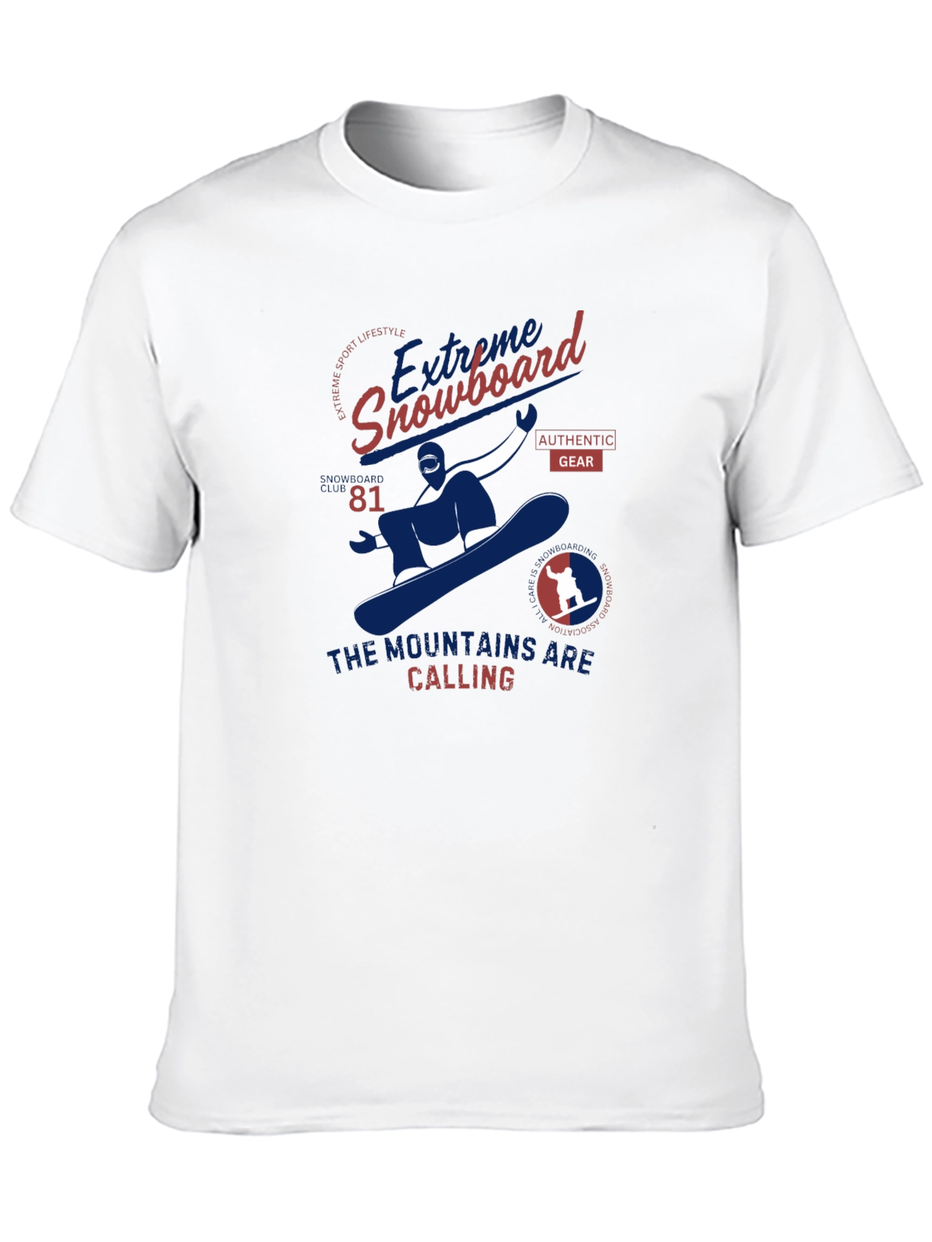 Extreme Snowboard Graphic Tee - Mountain Calling