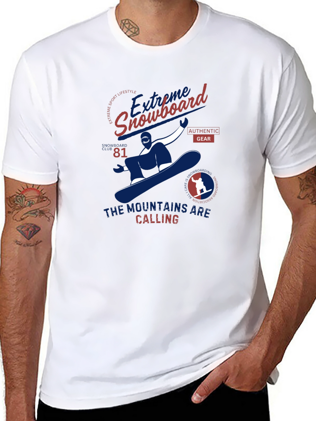 Extreme Snowboard Graphic Tee - Mountain Calling
