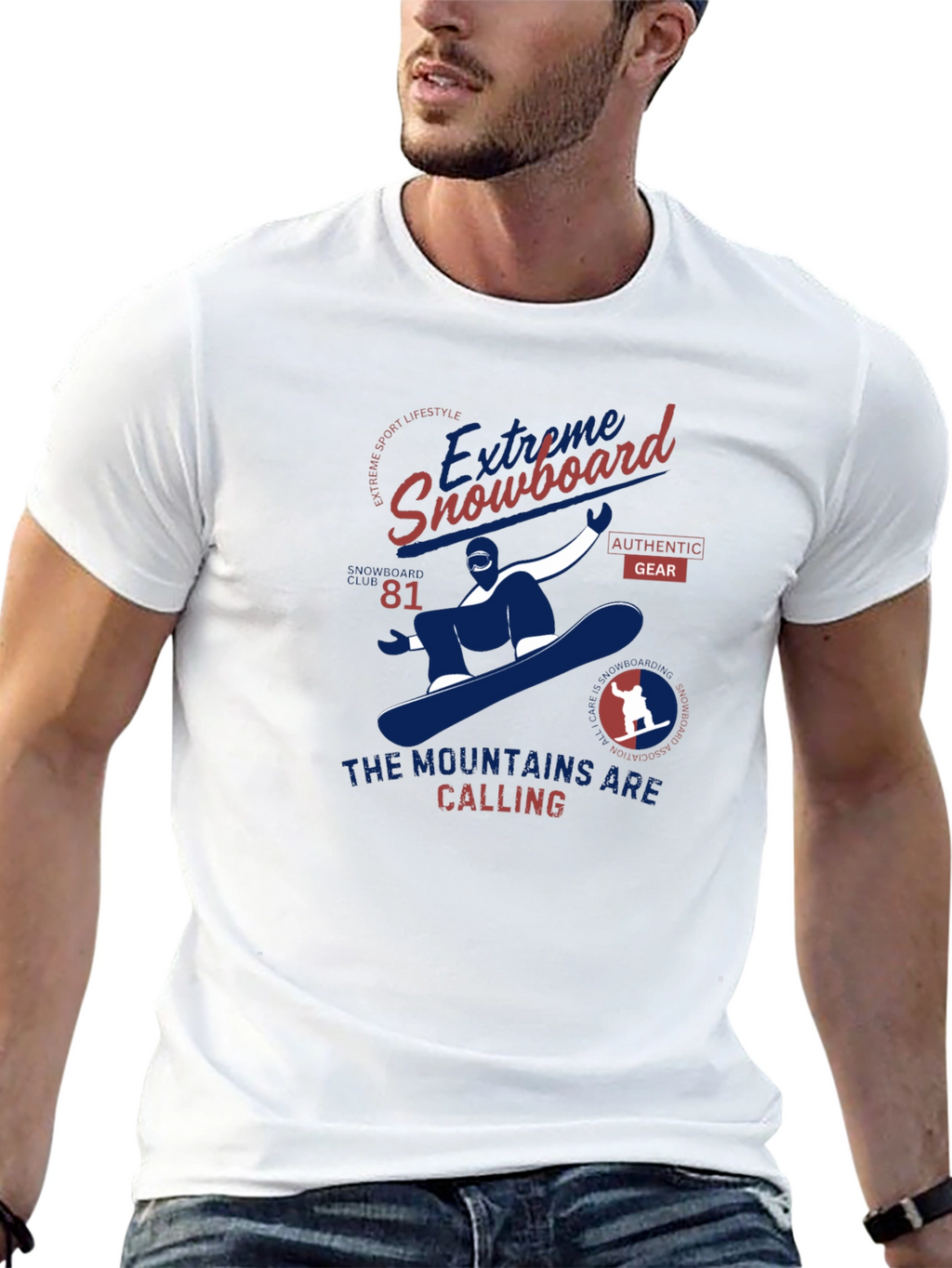 Extreme Snowboard Graphic Tee - Mountain Calling