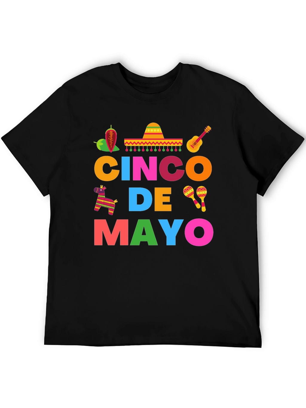 Cinco De Mayo Graphic T-Shirt - Mens Festive Tee