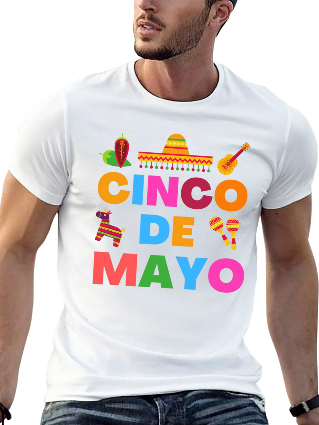 Cinco De Mayo Graphic T-Shirt - Mens Festive Tee