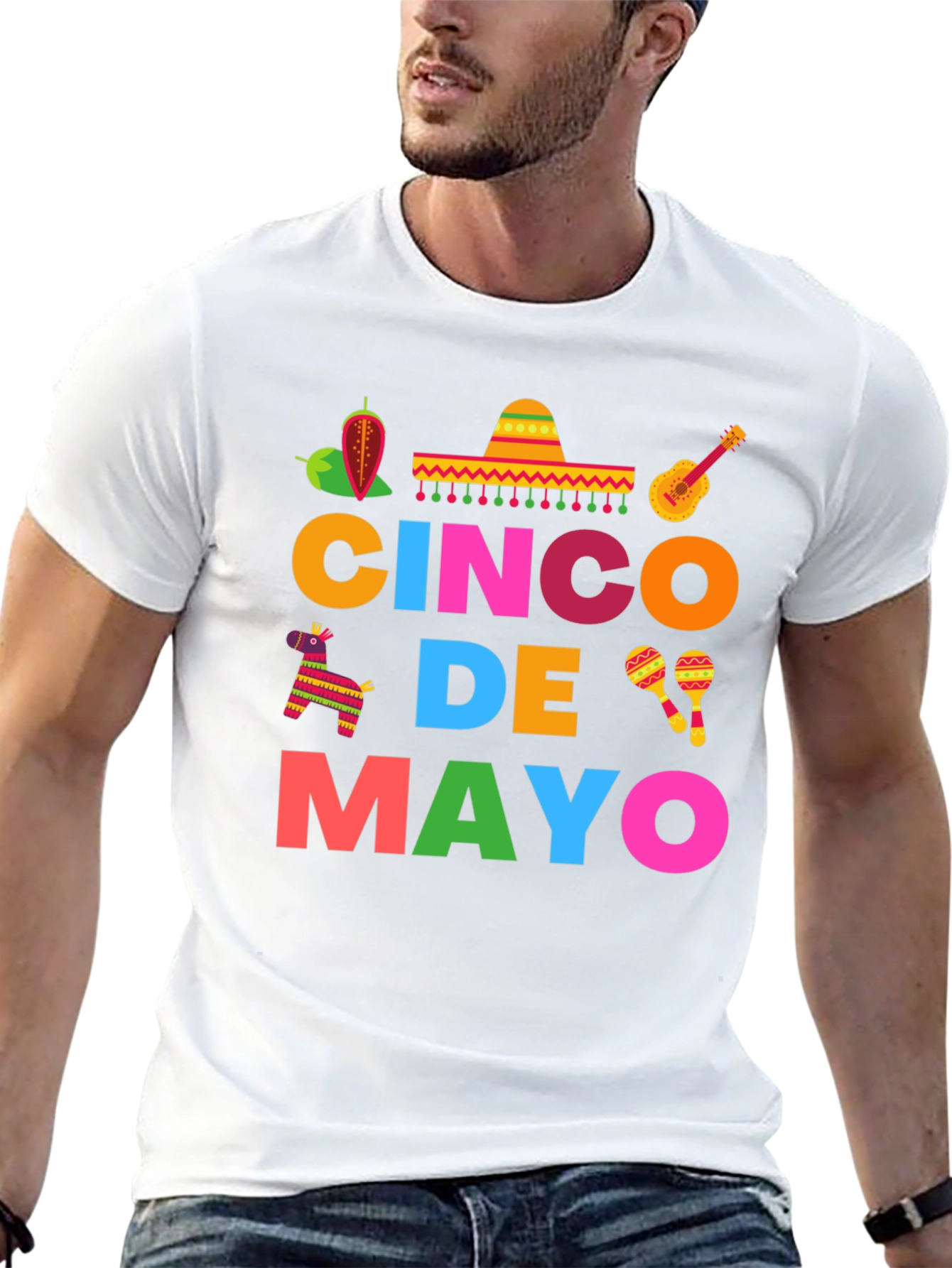 Cinco De Mayo Graphic T-Shirt - Mens Festive Tee