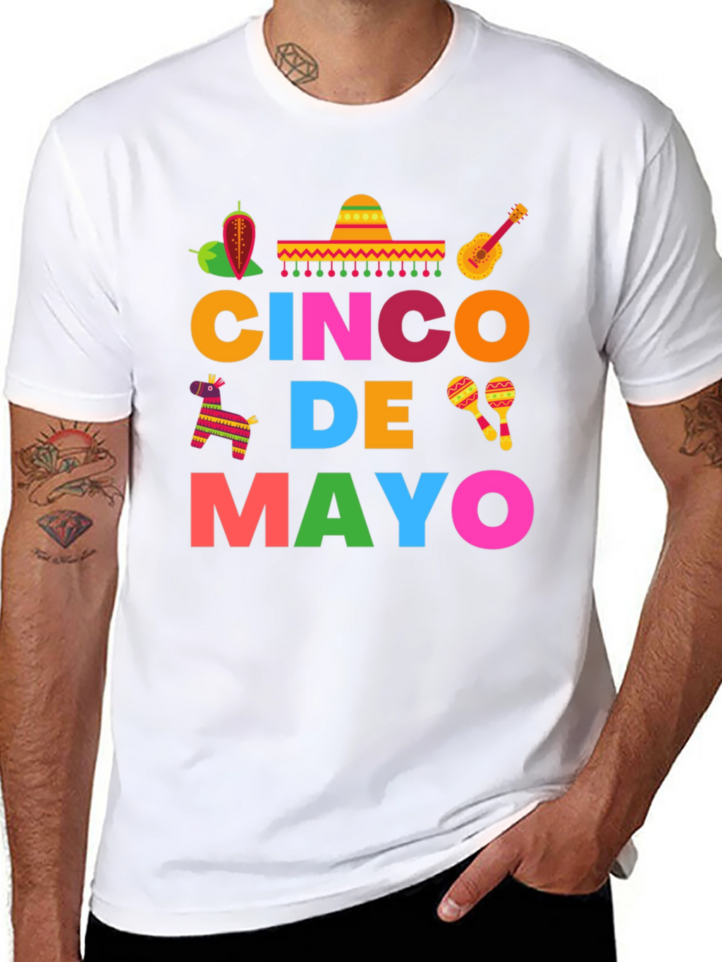 Cinco De Mayo Graphic T-Shirt - Mens Festive Tee