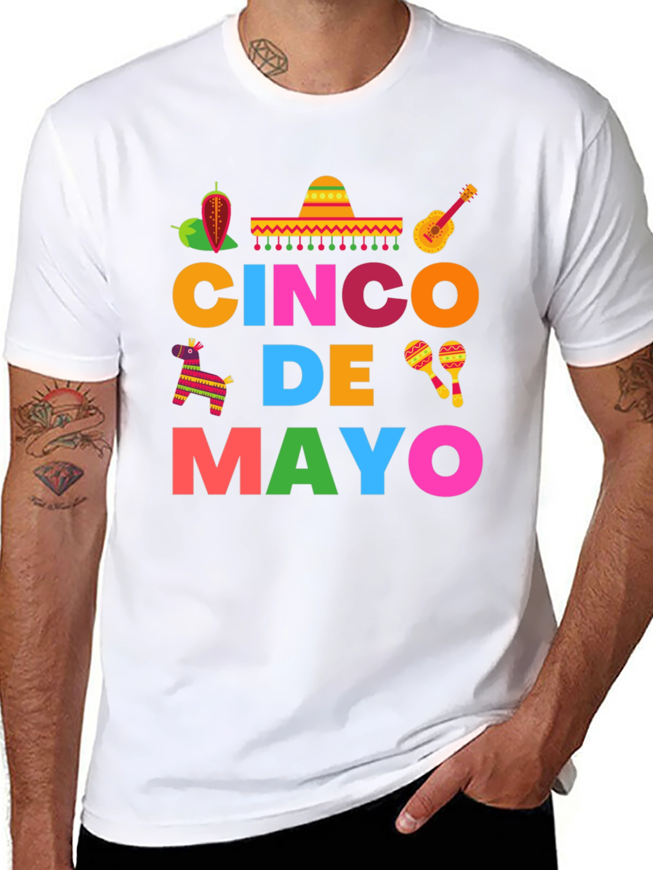 Cinco De Mayo Graphic T-Shirt - Mens Festive Tee