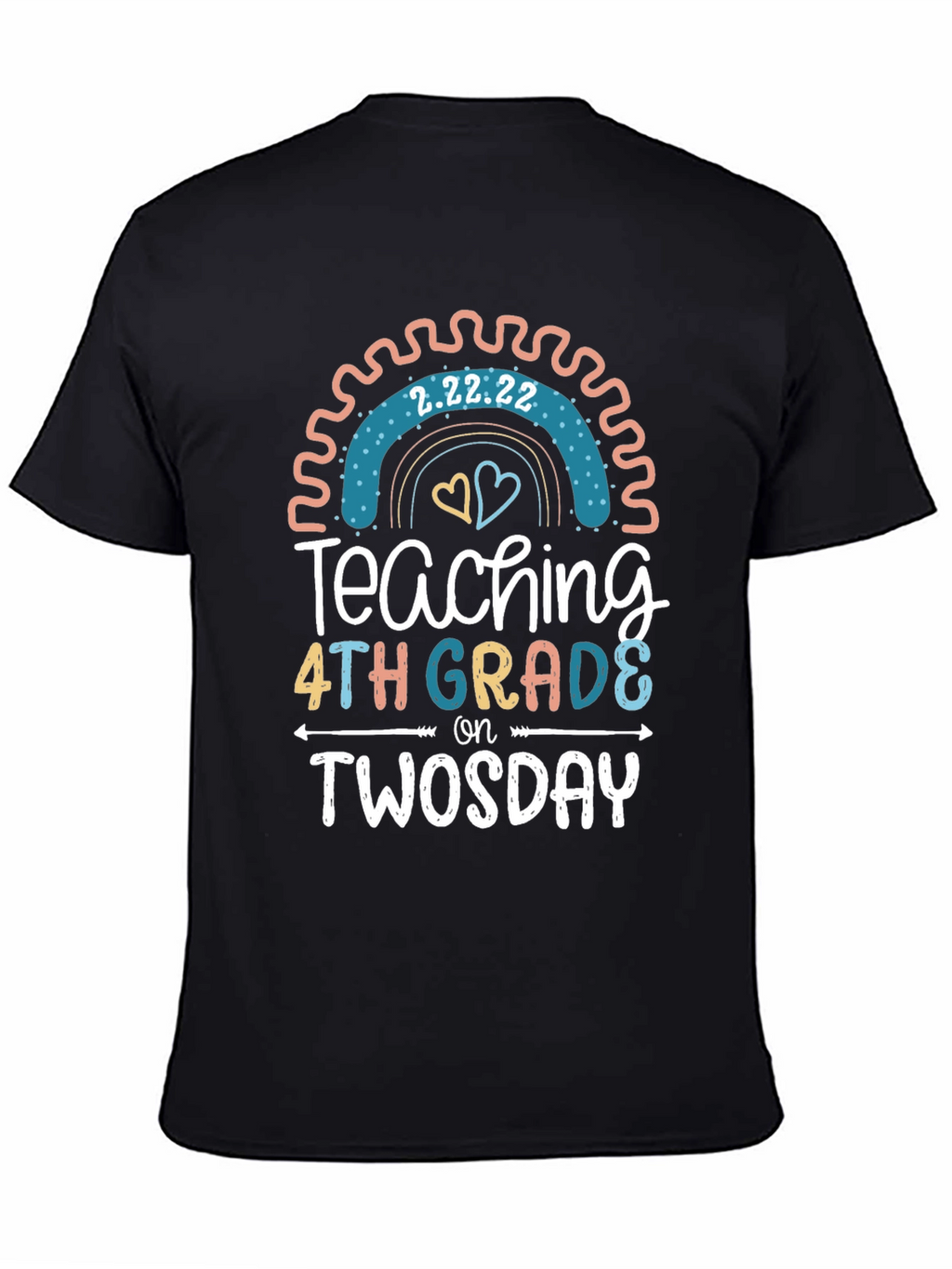 Twosday Teacher 4th Grade T-Shirt