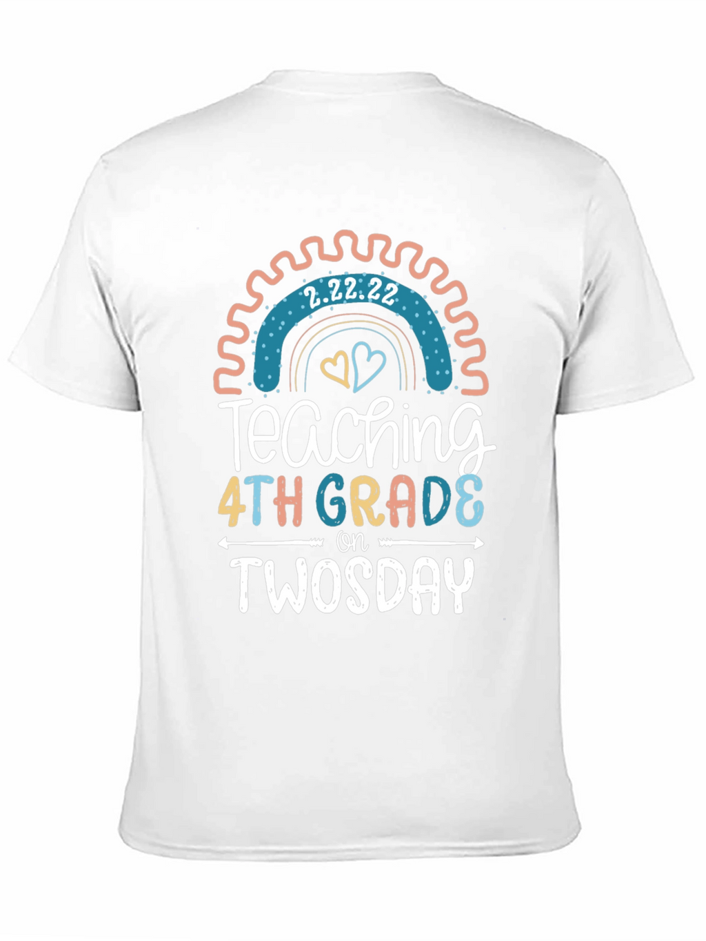 Twosday Teacher 4th Grade T-Shirt