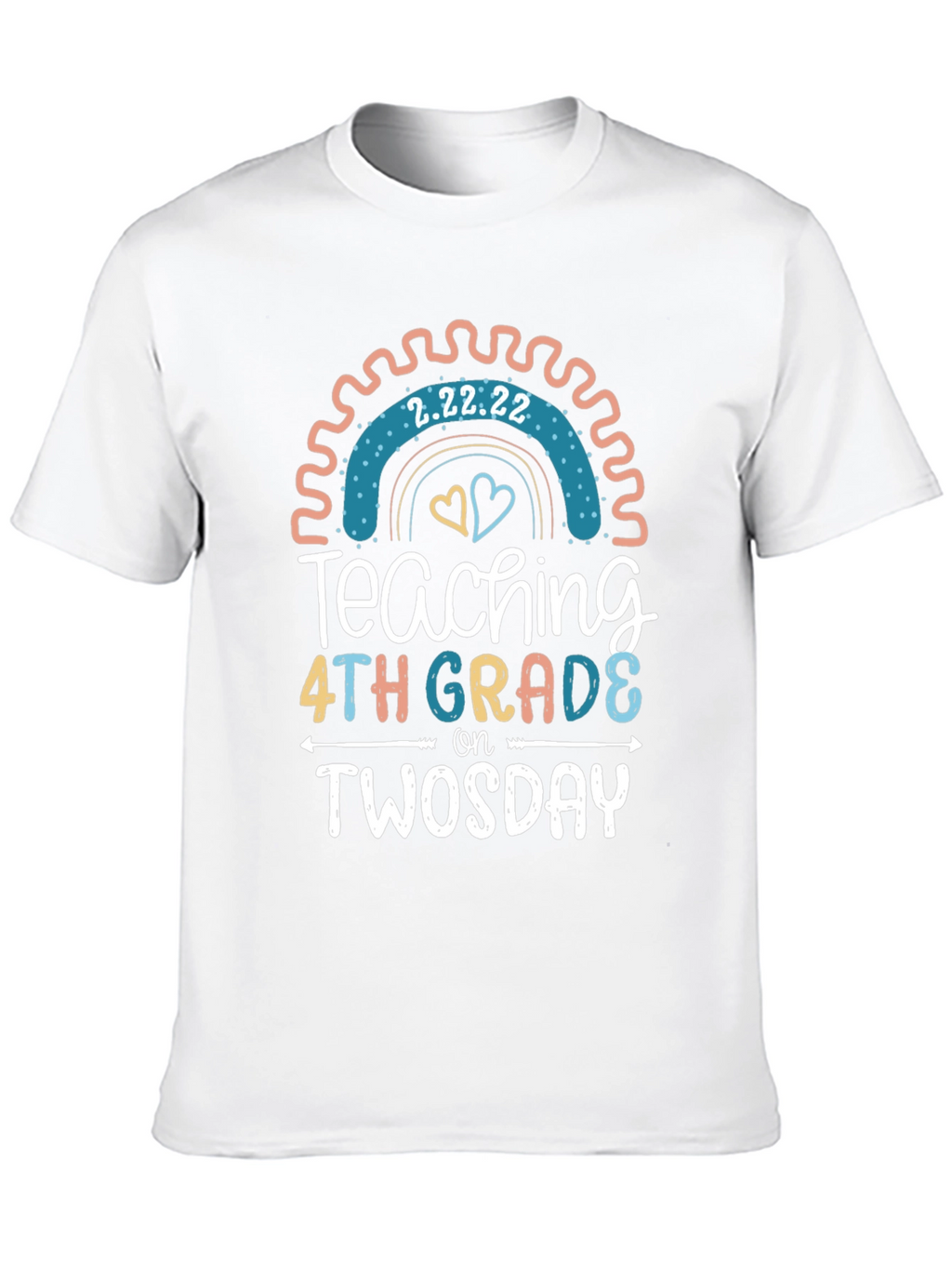 Twosday Teacher 4th Grade T-Shirt
