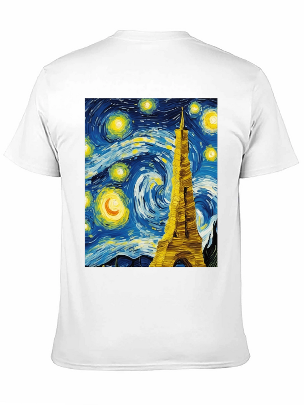 Starry Night Eiffel Tower Graphic Tee