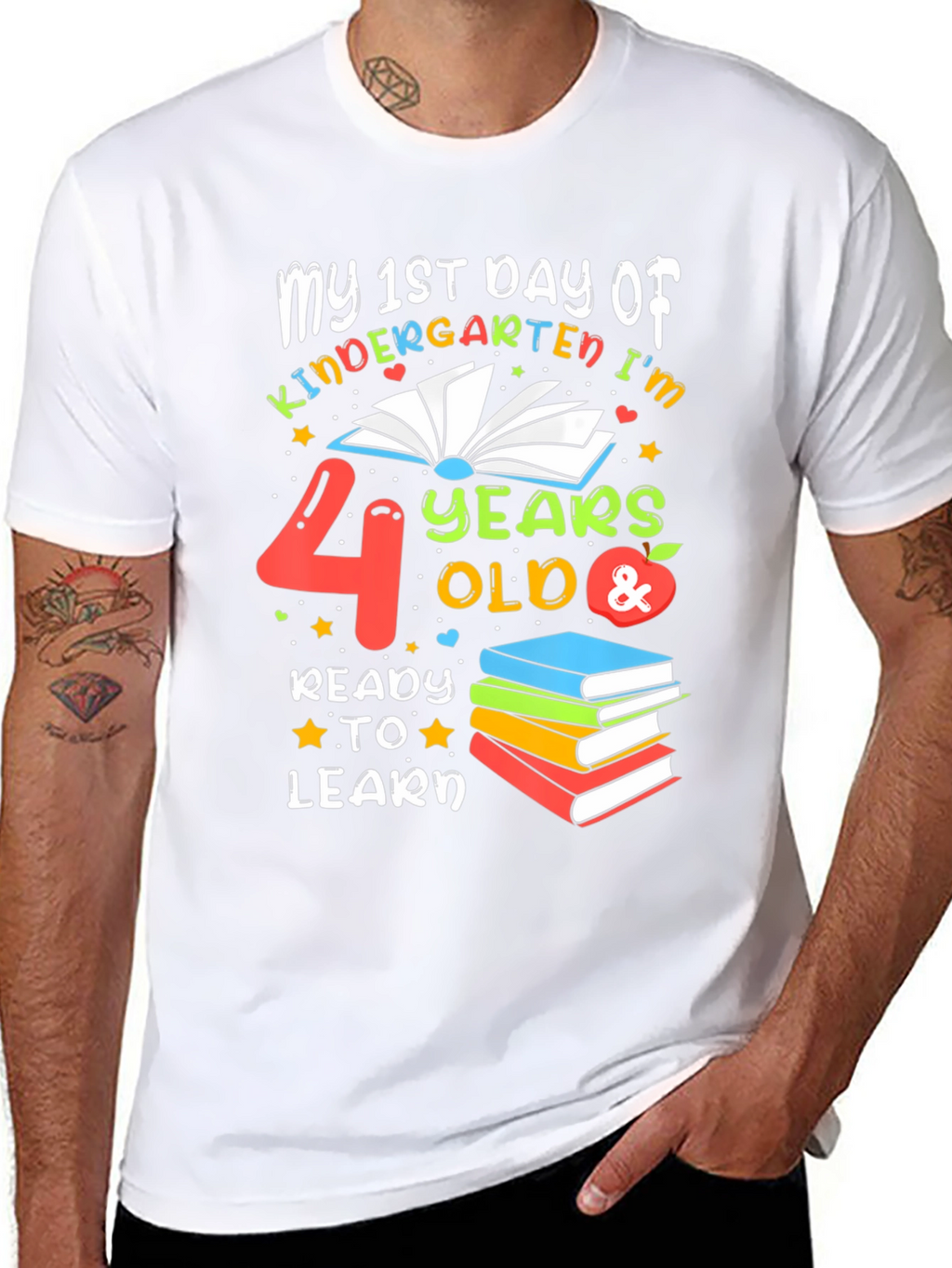 1st Day of Kindergarten T-Shirt - 4 Years Old