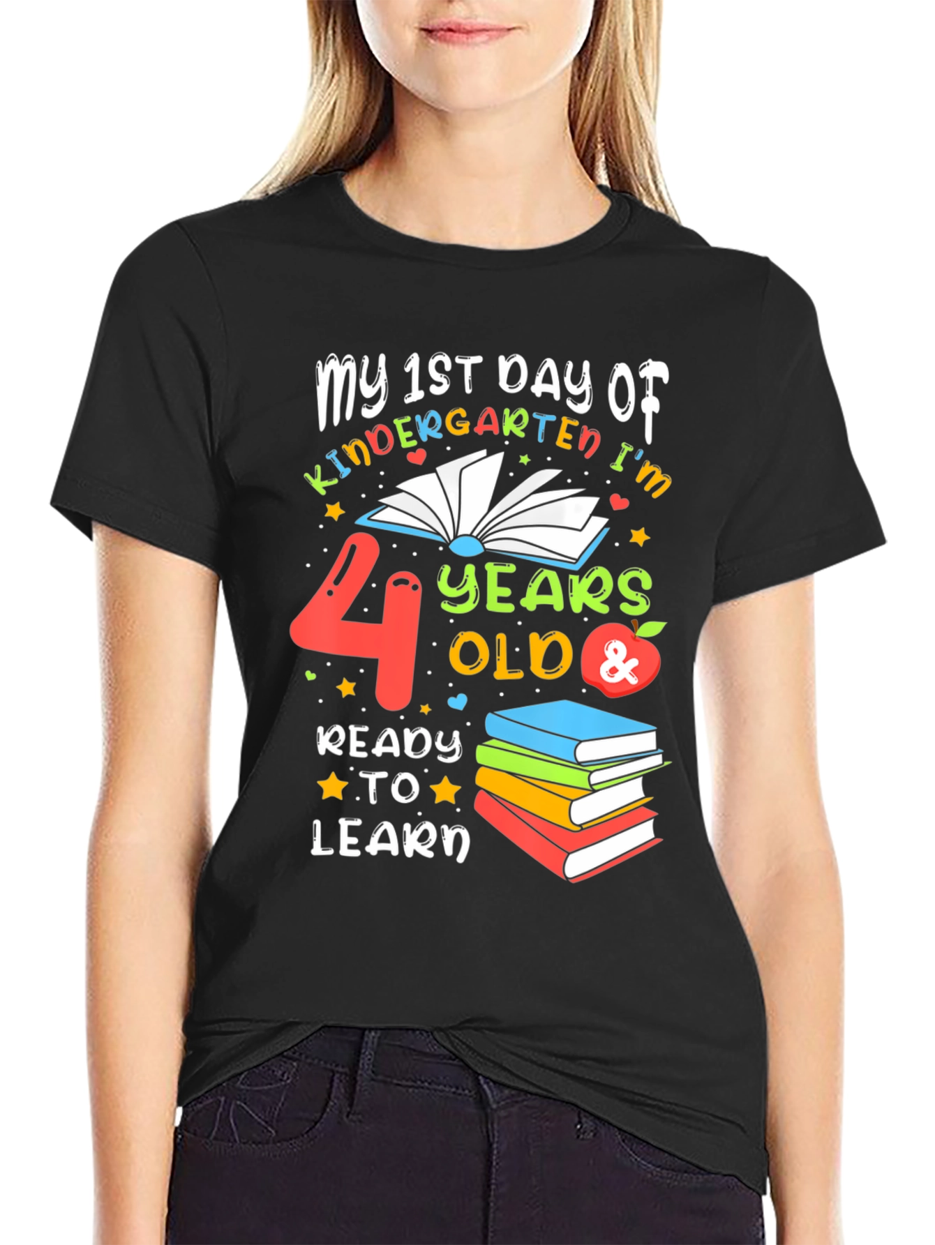 1st Day of Kindergarten T-Shirt - 4 Years Old